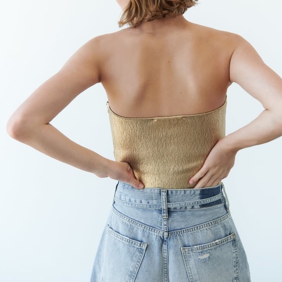 Zara Knit Bustier Top - Picture 6 of 8